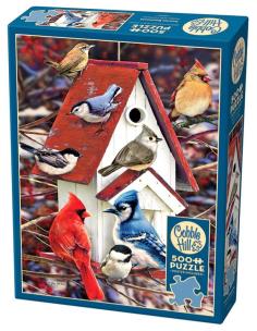 Opakowanie Puzzle 500 Zimowy domek dla ptaków G3