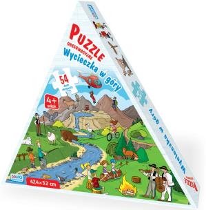 Puzzle 54 obserwacyjne  Wycieczka w góry. Wydawca: Jako. Multiszop.pl Opakowanie Puzzle 54 obserwacyjne  Wycieczka w góry