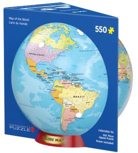 Opakowanie Puzzle 550 TIN Map of the World 8551-5863