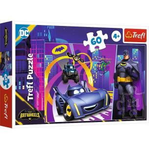 Opakowanie Puzzle 60 Batman i jego pojazdy TREFL