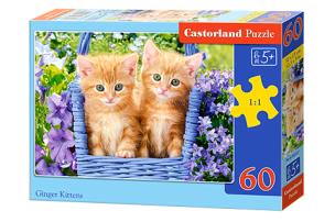 Opakowanie Puzzle 60 Ginger Kittens CASTOR