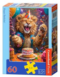 Puzzle 60 Happy Birthday! CASTOR. Wydawca: Castorland. Multiszop.pl Opakowanie Puzzle 60 Happy Birthday! CASTOR