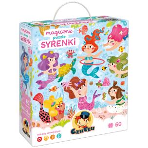 Puzzle 60 magiczne Syrenki 4+ CzuCzu. Wydawca: Bright Junior Media Justyna Han. Multiszop.pl Opakowanie Puzzle 60 magiczne Syrenki 4+ CzuCzu