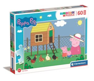 Opakowanie Puzzle 60 Maxi Super Kolor Peppa Pig