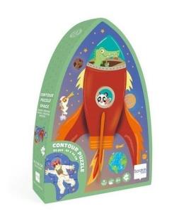 Opakowanie Puzzle 60 Puzzle konturowe Rakieta i kosmos
