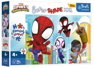 Puzzle 60 Super Shape XXL Sprytny Spidey TREFL. Wydawca: Trefl. Multiszop.pl Opakowanie Puzzle 60 Super Shape XXL Sprytny Spidey TREFL