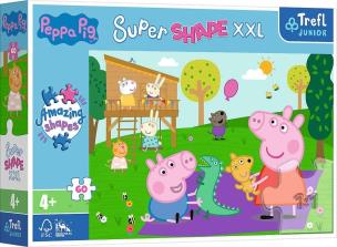 Puzzle 60 Super Shape XXL Świnka Peppa TREFL. Wydawca: Trefl. Multiszop.pl Opakowanie Puzzle 60 Super Shape XXL Świnka Peppa TREFL