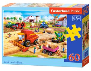 Puzzle 60 Work on the Farm CASTOR. Wydawca: Castorland. Multiszop.pl Opakowanie Puzzle 60 Work on the Farm CASTOR