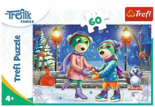 Opakowanie Puzzle 60 Zima u Treflików TREFL