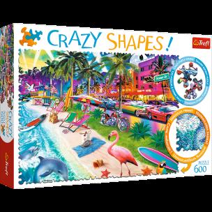 Opakowanie Puzzle 600 Crazy Shapes Plaża w Miami 11132
