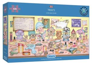 Puzzle 636 Salon piękności dla psów (panorama). Wydawca: G3. Multiszop.pl Opakowanie Puzzle 636 Salon piękności dla psów (panorama)