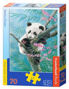 Puzzle 70 Bamboo Dreams CASTOR. Wydawca: Castorland. Multiszop.pl Opakowanie Puzzle 70 Bamboo Dreams CASTOR