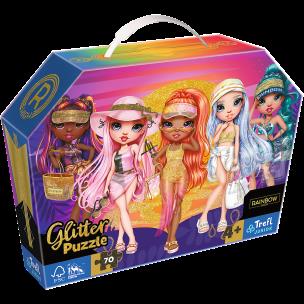 Puzzle 70 Glitter Magiczna przyjaźń TREFL. Wydawca: Trefl. Multiszop.pl Opakowanie Puzzle 70 Glitter Magiczna przyjaźń TREFL