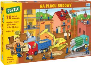 Puzzle 70 Na placu budowy. Wydawca: Jako. Multiszop.pl Opakowanie Puzzle 70 Na placu budowy