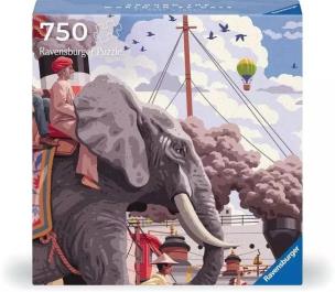 Puzzle 750 Art&Soul Dookoła świata w 80 dni. Wydawca: Ravensburger. Multiszop.pl Opakowanie Puzzle 750 Art&Soul Dookoła świata w 80 dni