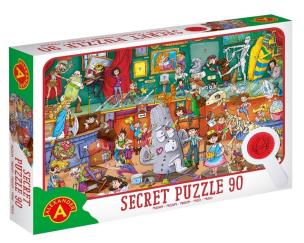 Opakowanie Puzzle 90 obserwacyjne z lupą - Muzeum ALEX
