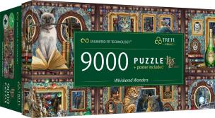 Opakowanie Puzzle 9000 Whiskered Wonders Lisa Parker TREFL