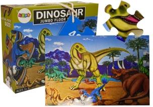 Puzzle dinozaury 48el. Wydawca: Leantoys. Multiszop.pl Opakowanie Puzzle dinozaury 48el
