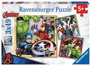 Opakowanie Puzzle dla dzieci 3x49 Marvel Avengers