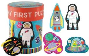 Puzzle dla początkujących kosmos 4w1. Wydawca: Floss & Rock. Multiszop.pl Opakowanie Puzzle dla początkujących kosmos 4w1