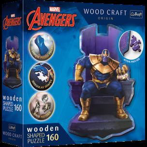 Opakowanie Puzzle drewniane 160 Thanos na tronie TREFL