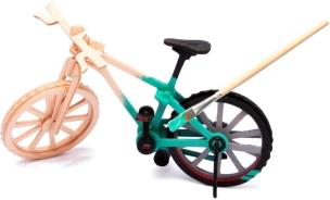 Puzzle Drewniane 3D Do Malowania Rower. Wydawca: Nice Idea. Multiszop.pl Opakowanie Puzzle Drewniane 3D Do Malowania Rower