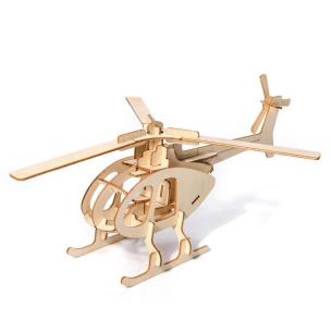 Puzzle Drewniane 3D Helikopter. Wydawca: Nice Idea. Multiszop.pl Opakowanie Puzzle Drewniane 3D Helikopter