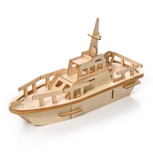 Puzzle Drewniane 3D Jacht. Wydawca: Nice Idea. Multiszop.pl Opakowanie Puzzle Drewniane 3D Jacht