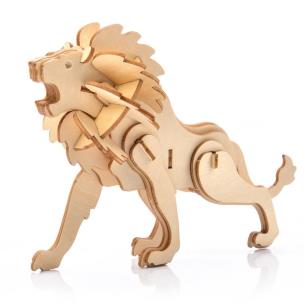 Puzzle Drewniane 3D Lew. Wydawca: Nice Idea. Multiszop.pl Opakowanie Puzzle Drewniane 3D Lew