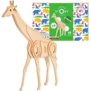 Puzzle Drewniane 3D - Żyrafa. Wydawca: Nice Idea. Multiszop.pl Opakowanie Puzzle Drewniane 3D - Żyrafa