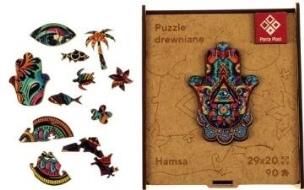 Puzzle drewniane A4 - Hamsa. Wydawca: Panta Plast. Multiszop.pl Opakowanie Puzzle drewniane A4 - Hamsa