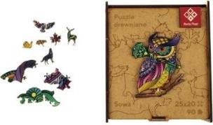 Puzzle drewniane A4 - Sowa. Wydawca: Panta Plast. Multiszop.pl Opakowanie Puzzle drewniane A4 - Sowa