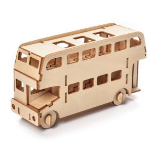 Puzzle drewniane Model 3D Autobus. Wydawca: Nice Idea. Multiszop.pl Opakowanie Puzzle drewniane Model 3D Autobus