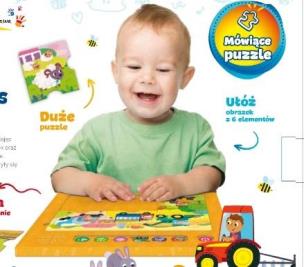 Puzzle dźwięki wokół nas pojazdy. Wydawca: Dumel. Multiszop.pl Opakowanie Puzzle dźwięki wokół nas pojazdy