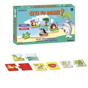 Opakowanie Puzzle edukacyjne Czyj to domek? ABINO