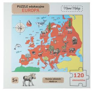 Opakowanie Puzzle edukacyjne Europa 120el
