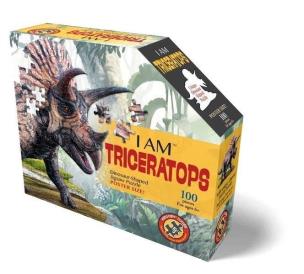 Opakowanie Puzzle konturowe 100 I am - Triceratops