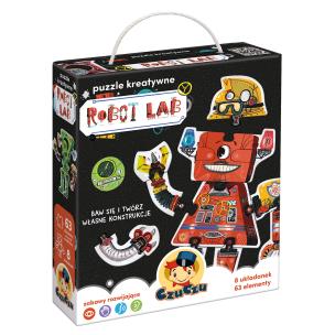Puzzle kreatywne Robot Lab 3+ CzuCzu. Wydawca: Bright Junior Media Justyna Han. Multiszop.pl Opakowanie Puzzle kreatywne Robot Lab 3+ CzuCzu