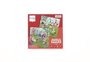 Opakowanie Puzzle magnetyczne 20x2 + książka Rycerze