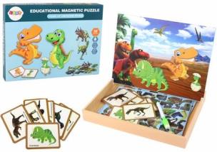 Opakowanie Puzzle magnetyczne z motywem dinozaurów