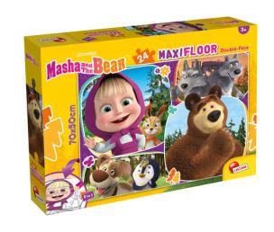 Puzzle Masza i niedźwiedź 2w1. Wydawca: Lisciani. Multiszop.pl Opakowanie Puzzle Masza i niedźwiedź 2w1