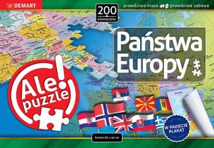 Puzzle Państwa Europy 200. Wydawca: Demart. Multiszop.pl Opakowanie Puzzle Państwa Europy 200