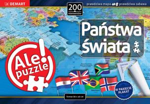 Puzzle Państwa świata 200. Wydawca: Demart. Multiszop.pl Opakowanie Puzzle Państwa świata 200