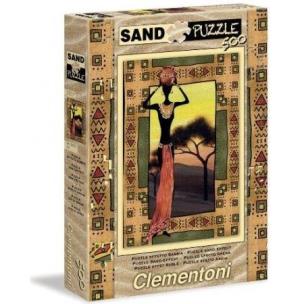 Puzzle piaskowe 500 Sand Woman. Wydawca: Clementoni. Multiszop.pl Opakowanie Puzzle piaskowe 500 Sand Woman