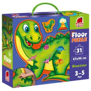 Opakowanie Puzzle podłogowe Dinozaury