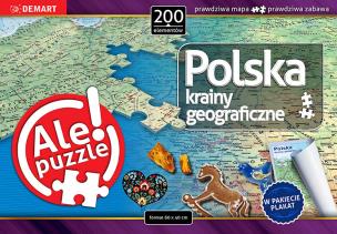Puzzle Polska Krainy geograficzne 200. Autor: Opracowanie zbiorowe. Multiszop.pl Okładka książki Puzzle Polska Krainy geograficzne 200