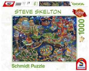 Opakowanie Puzzle PQ 1000 Steve Skeleton Miasto ze snu G3