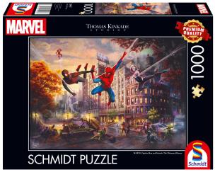 Opakowanie Puzzle PQ 1000 Thomas Kinkade Spider-Man i Przyjac