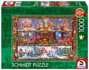 Puzzle PQ 1000 Wesołych Świąt G3. Wydawca: Schmidt. Multiszop.pl Opakowanie Puzzle PQ 1000 Wesołych Świąt G3