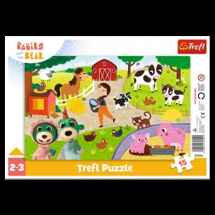 Opakowanie Puzzle ramkowe 15 Urocze Bobaski TREFL